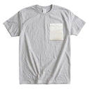 Snow Flower Kimono Pocket T-Shirt with a pocket of a vintage shiro-muku wedding kimono, woven with scattered cherry blossoms, view 8