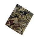 Black & Gold Dragon Ed. 05 Kimono Pocket T-Shirt with a pocket of vintage Nishijin-ori kimono silk, with a coiling gold dragon on black
