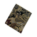 Black & Gold Dragon Ed. 06 Kimono Pocket T-Shirt with a pocket of vintage Nishijin-ori kimono silk, with a coiling gold dragon on black