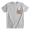 着物ポケットTシャツ – 紅葉の詩
