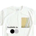 Golden Autumn Kimono Pocket T-Shirt with a pocket of vintage kimono silk in a green and gold ryusui flowing-water pattern, view 2
