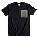 Heritage Oshima Ed. 02 Kimono Pocket T-Shirt with a pocket of vintage Oshima tsumugi silk, with a soft fan motif on rich dark brown, view 2