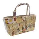Golden Grove obi bag made from a vintage Japanese obi, with stylized pines, bamboo, plum blossoms and chrysanthemums, view 4
