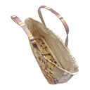 Golden Grove obi bag made from a vintage Japanese obi, with stylized pines, bamboo, plum blossoms and chrysanthemums, view 5