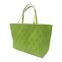 Lime Asanoha obi bag made from a vintage Japanese obi, with a tone on tone asanoha hemp leaf pattern on lime green